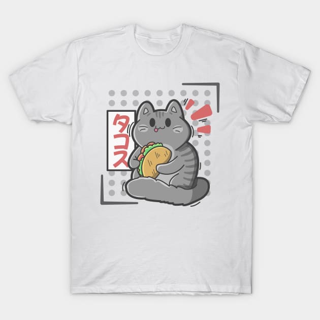 kawaii taco kitty T-Shirt by ArtStopCreative